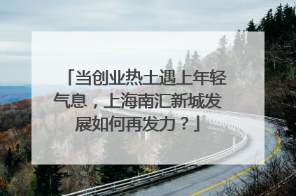 当创业热土遇上年轻气息，上海南汇新城发展如何再发力？