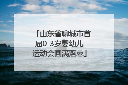 山东省聊城市首届0-3岁婴幼儿运动会圆满落幕