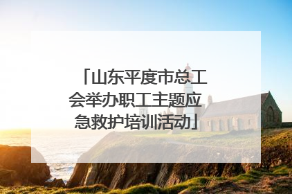 山东平度市总工会举办职工主题应急救护培训活动