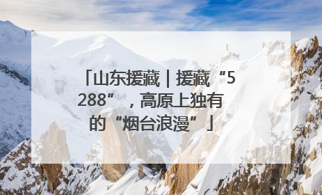 山东援藏｜援藏“5288”，高原上独有的“烟台浪漫”