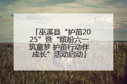 巫溪县“护苗2025”暨“缤纷六一筑童梦 护苗行动伴成长”活动启动