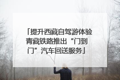 提升西藏自驾游体验 青藏铁路推出“门到门”汽车回送服务