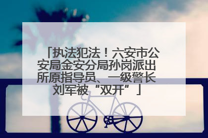 执法犯法！六安市公安局金安分局孙岗派出所原指导员、一级警长刘军被“双开”
