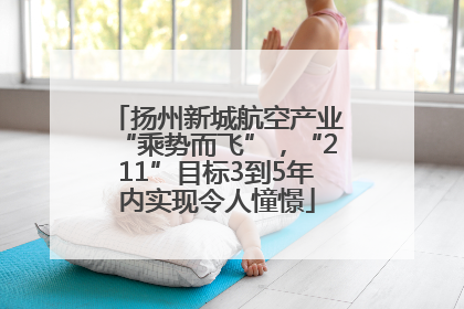 扬州新城航空产业“乘势而飞”，“211”目标3到5年内实现令人憧憬