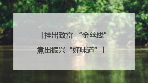 挂出致富 “金丝线” 煮出振兴“好味道”