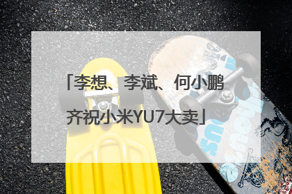 李想、李斌、何小鹏齐祝小米YU7大卖