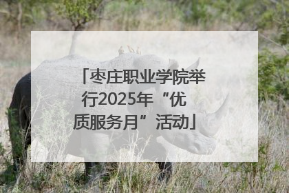 枣庄职业学院举行2025年“优质服务月”活动