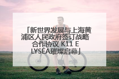 新世界发展与上海黄浦区人民政府签订战略合作协议 K11 ELYSEA璀璨启幕