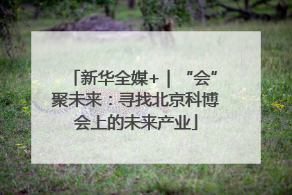 新华全媒+｜“会”聚未来：寻找北京科博会上的未来产业