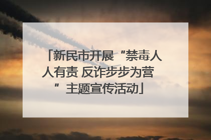 新民市开展“禁毒人人有责 反诈步步为营”主题宣传活动