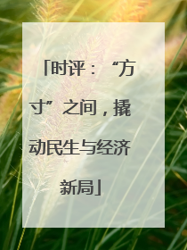 时评：“方寸”之间，撬动民生与经济新局