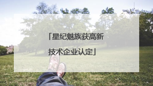 星纪魅族获高新技术企业认定