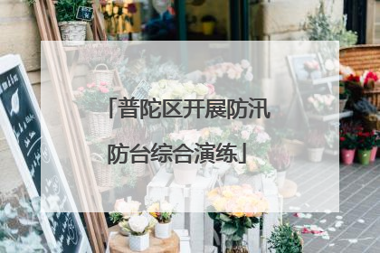 普陀区开展防汛防台综合演练