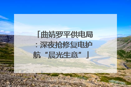 曲靖罗平供电局：深夜抢修复电护航“晨光生意”