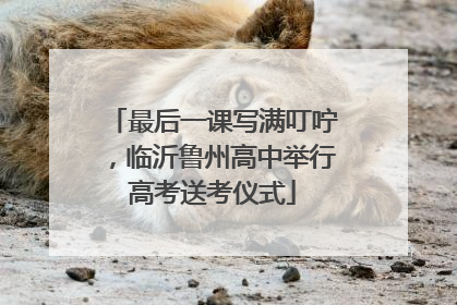 最后一课写满叮咛，临沂鲁州高中举行高考送考仪式