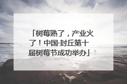 树莓熟了，产业火了！中国·封丘第十届树莓节成功举办