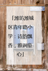 潍坊潍城区青年路小学：诗韵飘香，雅润童心