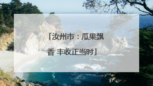 汝州市：瓜果飘香 丰收正当时