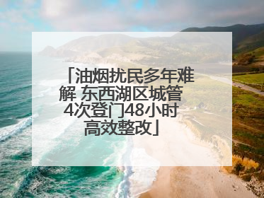 油烟扰民多年难解 东西湖区城管4次登门48小时高效整改