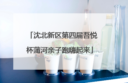 沈北新区第四届吾悦杯蒲河亲子跑嗨起来