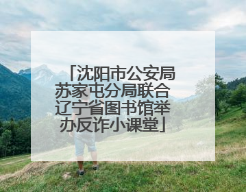 沈阳市公安局苏家屯分局联合辽宁省图书馆举办反诈小课堂