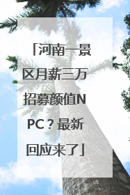 河南一景区月薪三万招募颜值NPC？最新回应来了