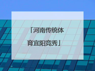 河南传统体育宜阳竞秀