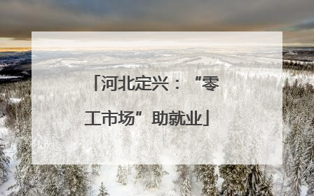 河北定兴：“零工市场”助就业