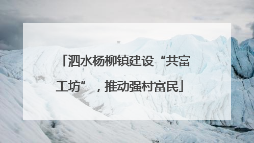 泗水杨柳镇建设“共富工坊”，推动强村富民