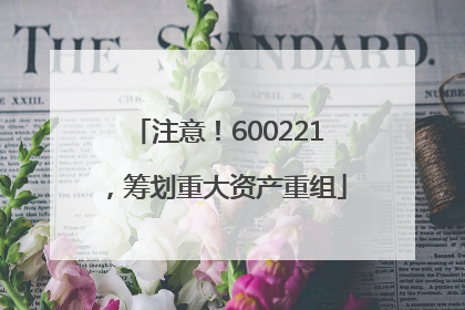 注意！600221，筹划重大资产重组
