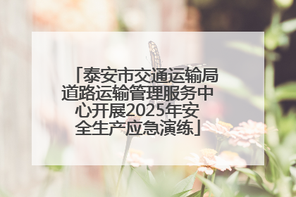 泰安市交通运输局道路运输管理服务中心开展2025年安全生产应急演练