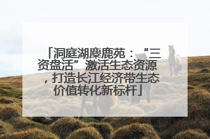 洞庭湖麋鹿苑：“三资盘活”激活生态资源，打造长江经济带生态价值转化新标杆