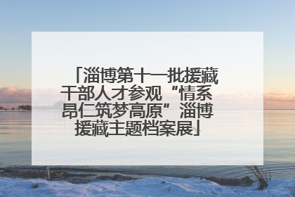 淄博第十一批援藏干部人才参观“情系昂仁筑梦高原”淄博援藏主题档案展