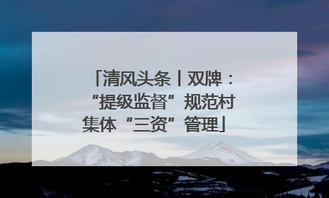 清风头条丨双牌：“提级监督”规范村集体“三资”管理