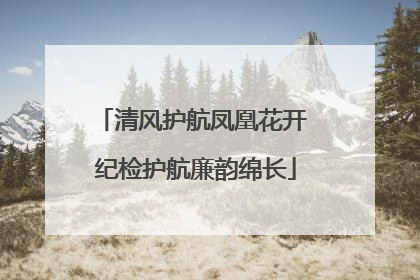清风护航凤凰花开 纪检护航廉韵绵长