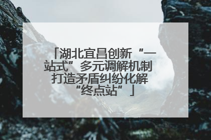 湖北宜昌创新“一站式”多元调解机制 打造矛盾纠纷化解“终点站”