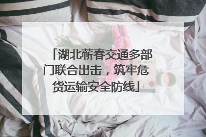 湖北蕲春交通多部门联合出击，筑牢危货运输安全防线