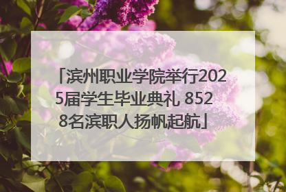 滨州职业学院举行2025届学生毕业典礼 8528名滨职人扬帆起航