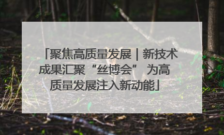 聚焦高质量发展｜新技术成果汇聚“丝博会” 为高质量发展注入新动能