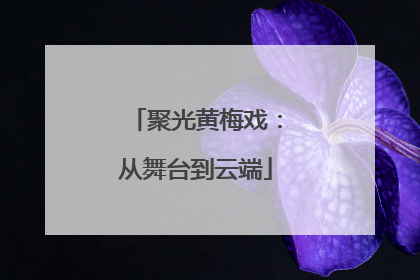 聚光黄梅戏：从舞台到云端