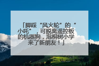 脚踩“风火轮”的“小吒”，可脱离遥控板的机器狗，泡桐树小学来了新朋友！
