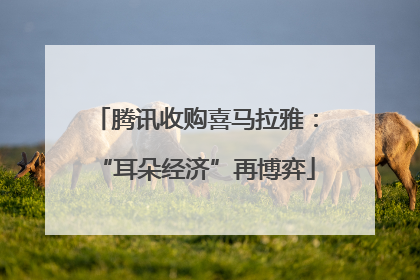 腾讯收购喜马拉雅：“耳朵经济”再博弈