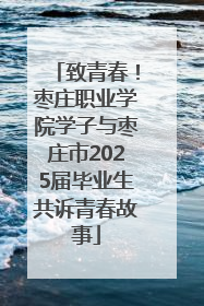 致青春！枣庄职业学院学子与枣庄市2025届毕业生共诉青春故事