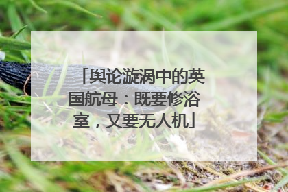 舆论漩涡中的英国航母：既要修浴室，又要无人机