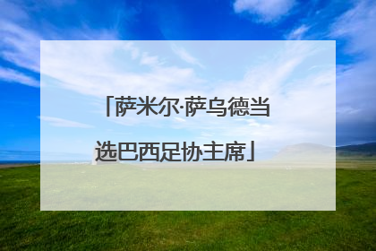 萨米尔·萨乌德当选巴西足协主席