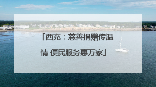 西充：慈善捐赠传温情 便民服务惠万家