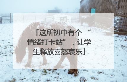 这所初中有个 “情绪打卡站”，让学生释放喜怒哀乐