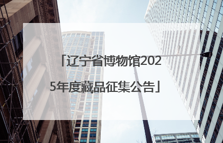 辽宁省博物馆2025年度藏品征集公告