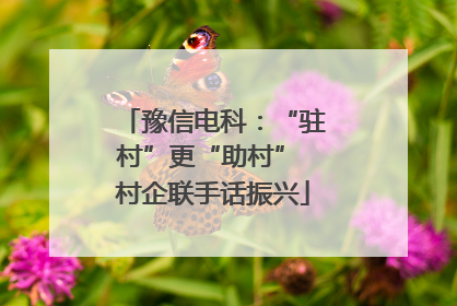 豫信电科：“驻村”更“助村” 村企联手话振兴