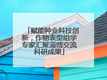 赋能种业科技创新，作物表型组学专家汇聚淄博交流科研成果